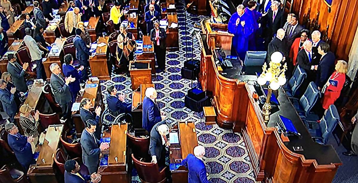 I was honored to serve on the Escort Committee for Gov. @HenryMcMaster during the State of the State Address Wednesday and to be invited to the Governor’s Mansion afterward.