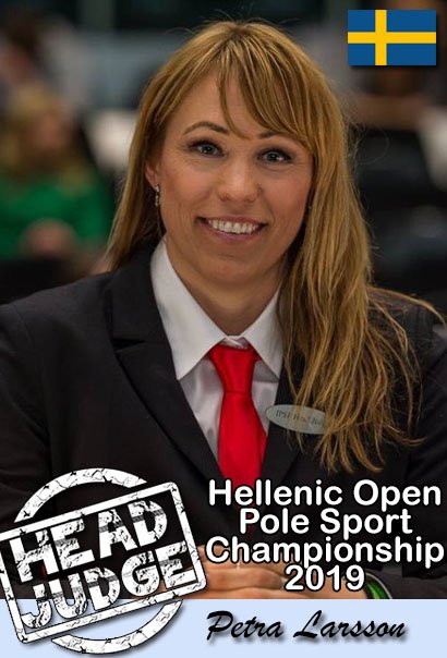 hellenicpole's tweet photo. H Petra Larsson θα είναι η Head Judge του Hellenic Pole Sport Championship 2019. https://t.co/riBbj73rv9
