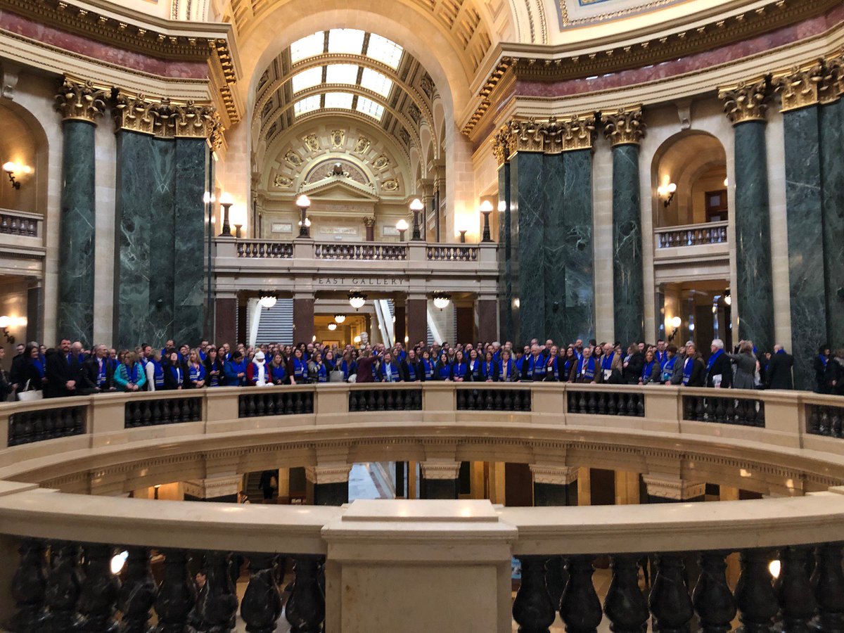 Royal_CU's tweet photo. What a great day it has been, speaking with Wisconsin lawmakers about the credit union difference with so many credit union advocates! #WIGAC @WICULeague https://t.co/GctGm5KMCQ