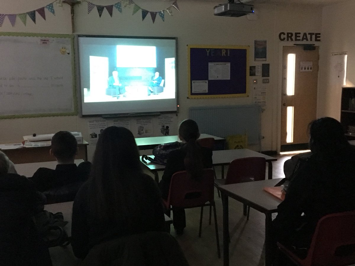 Mrs_Murphy_Eng's tweet photo. Years 11 and 12 tuned in to @HolocaustUKโs live webcast with Harry Spiro today to hear his story of surviving the Holocaust. They watched and listened with reverential respect as they, too, became witnesses of his testimony. #neverforget @RobbieRinder @stjosephscomp https://t.co/lrANbfDpSs