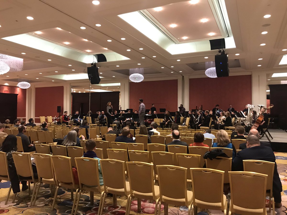 Mr_Cable1's tweet photo. Great first day at the Michigan Music Conference! I had a blast learning from Dr. Boerma (@WesternMichU) and Dr. McCoin (@TexasTech) at the conducting symposium #OneTroyPL https://t.co/u5EFKXgIe1