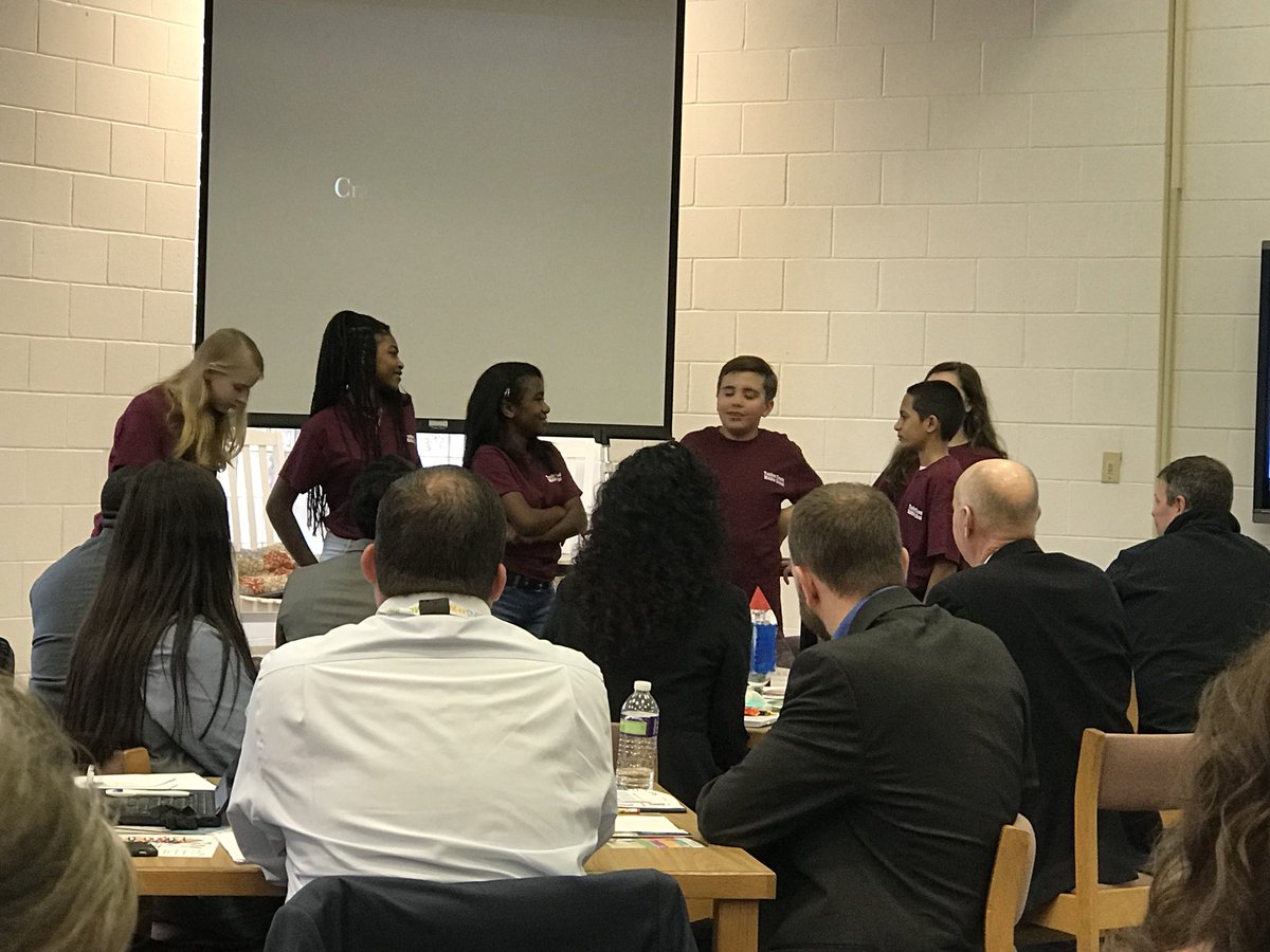 CTE_Holly's tweet photo. Great presentation today led by 7th grade students in Mrs. Smith’s CTE class @TuckerCreekMS about employability skills at the ENCESC meeting! #cte #microburstlearning #CravenCountySchools #nccteSS #CCScte https://t.co/pZodO85ExO
