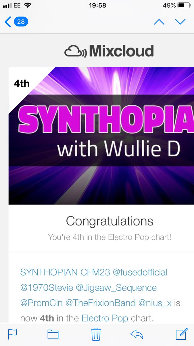 wulliedj's tweet photo. ❤️🎧2 ⁦@nius_x⁩  ⁦@FrozenNation1⁩ ⁦@machinistamusic⁩ ⁦@DeniseRivera⁩ IN THIS TOP4 SYNTHOPIAN SHOW ❤️🎧 https://t.co/a2Y9ANloTW