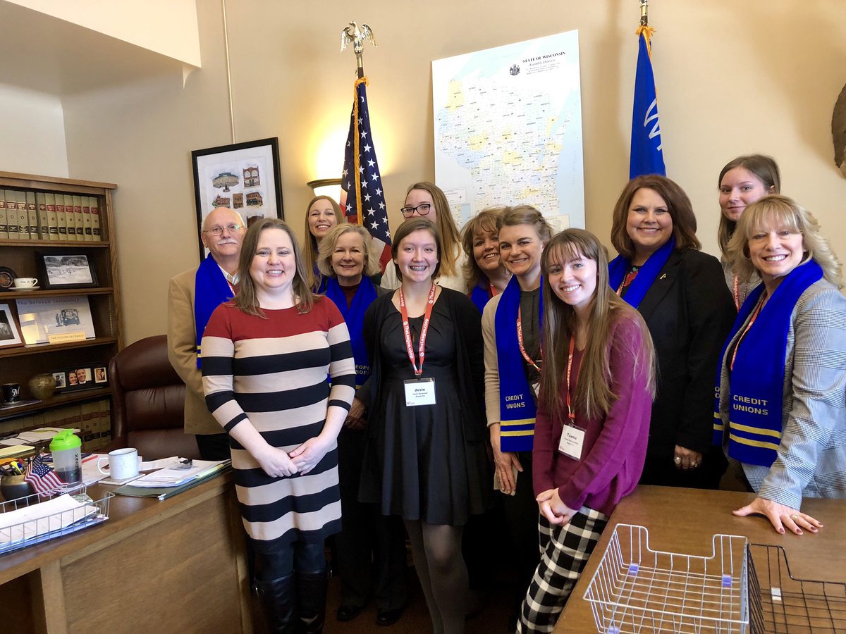 JenMcCU's tweet photo. Thank you @JodiRep for meeting with us today and learning more about about the #CUDifference #WIGAC @WICULeague @Royal_CU https://t.co/1R8sB7qGi9