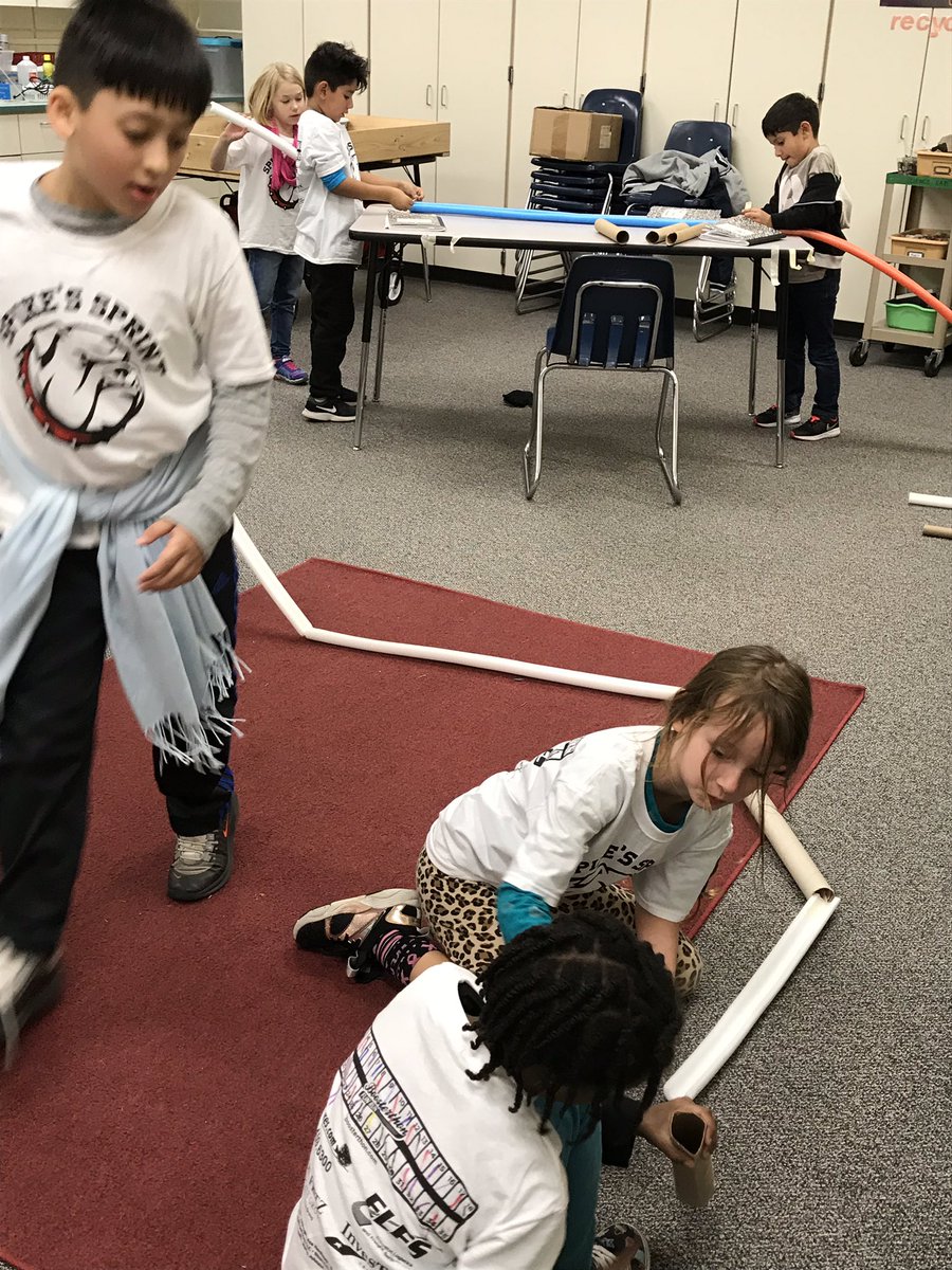 carobiso's tweet photo. 2nd grade scientists are building roller coasters—discovering the effects of gravity and speed on the success of their coasters #FOSTERingleaders #Humbleisd_fe https://t.co/Q8hf5LhEIh