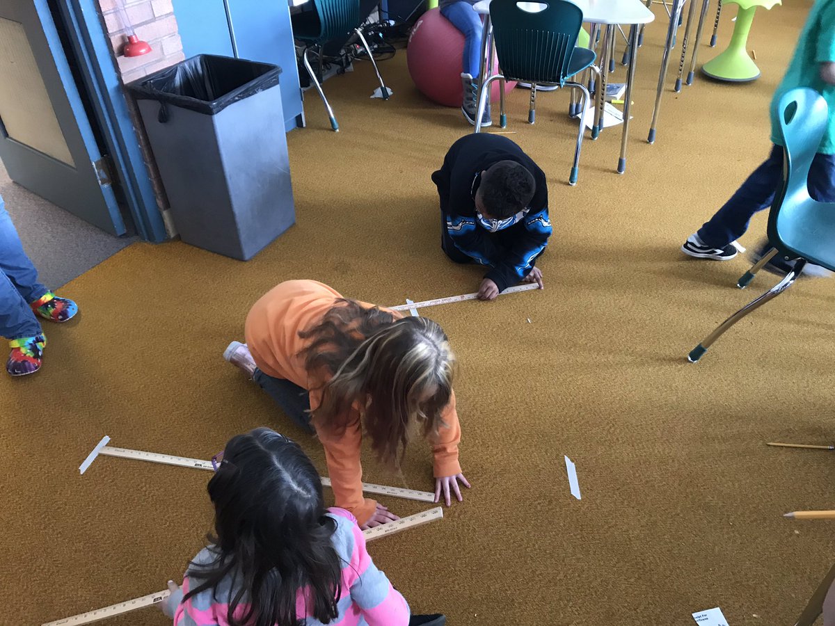 mrscolaizzi's tweet photo. Launching our next math unit. Area, perimeter and converting measurement. Our 4th graders will be working to figure out how much carpet, paint and playground resurfacing we need. @BeccaSchurbon @WilmoreDavis #mathauthentictasks #iteachmath #teamteachingrocks https://t.co/rAKrg0UUnX
