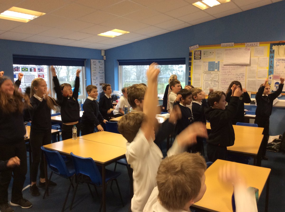 SNMaths's tweet photo. Year 6 learning about decimals through the Decimal Point Dance and the use of Base 10- wonderful light bulb moments 💡@ADMAT_SSCA @CODEMathsHub @NCETM https://t.co/qO1WW9JNPd