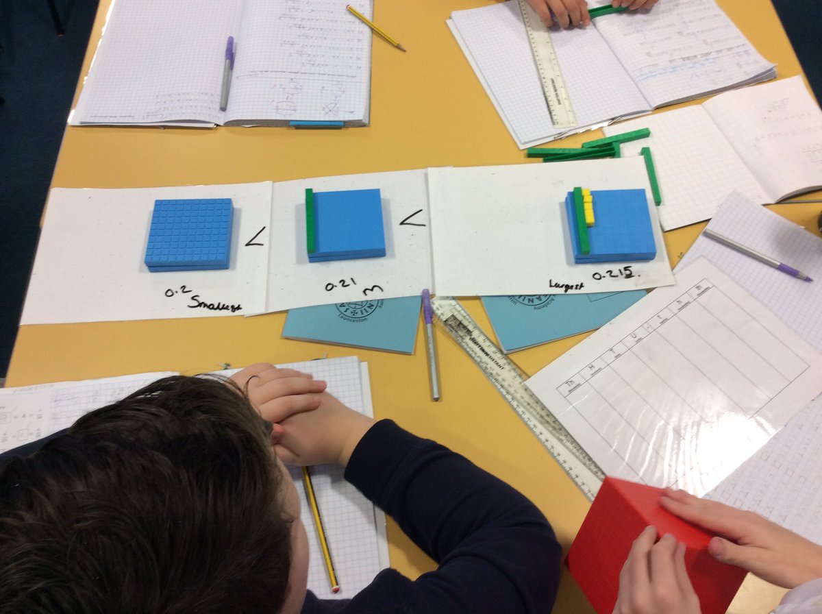SNMaths's tweet photo. Year 6 learning about decimals through the Decimal Point Dance and the use of Base 10- wonderful light bulb moments 💡@ADMAT_SSCA @CODEMathsHub @NCETM https://t.co/qO1WW9JNPd