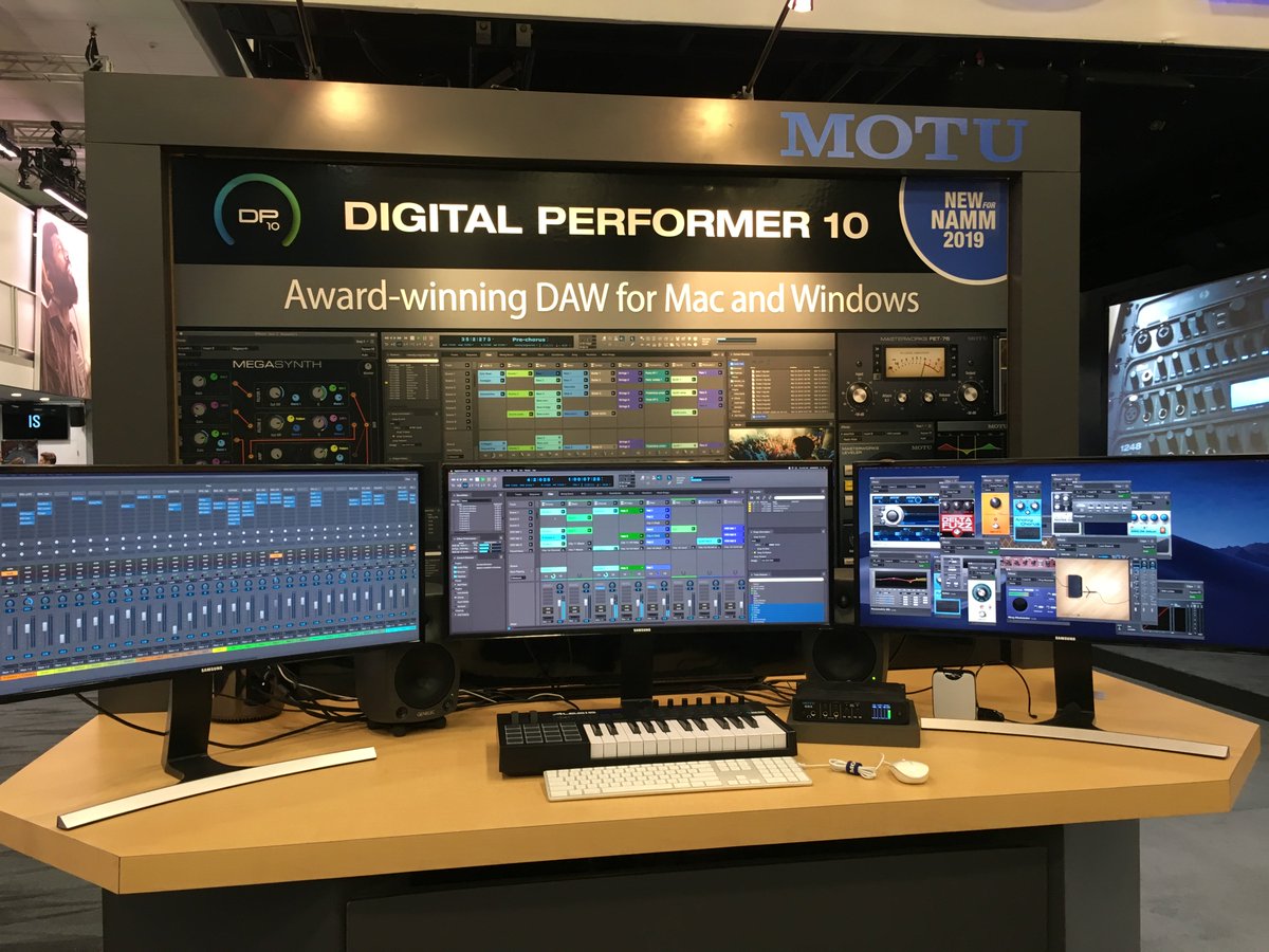 motutech's tweet photo. At #NAMM2019?!?
Be one of the very FIRST to check out Digital Performer 10! We're here all weekend (North Hall, booth #15908).
Come say hello, and check out the very latest in audio technology!
#NAMMShow @NAMMShow #motuaudio #DigitalPerformer #NextGenerationAudio https://t.co/uaCgaSCfcL