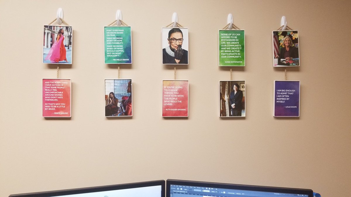 ktinasays's tweet image. I did make a motivational wall at my office.