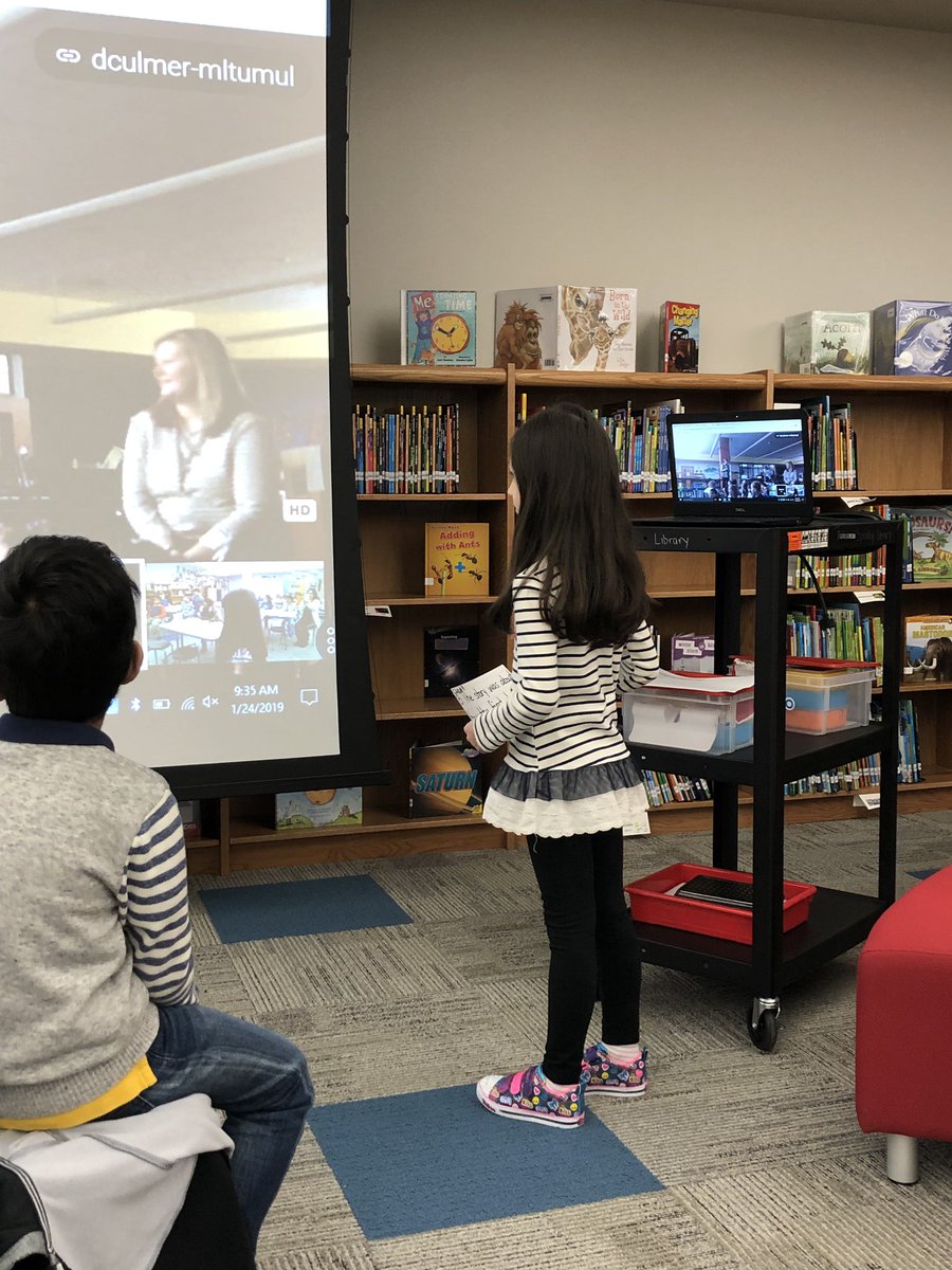 glenn_lacey's tweet photo. Todayโs #GoogleHangout was so much fun! #firstgradespradley loved giving mystery clues about their favorite @byjanbrett book. Thank you, @MLTumulty and @Mel_Cutts for this opportunity!
#TheFirstDog @Spradley_El @FierceFolsom https://t.co/5WKpPK4wF5