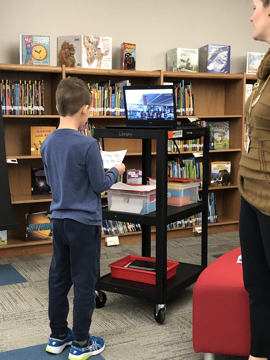 glenn_lacey's tweet photo. Todayโs #GoogleHangout was so much fun! #firstgradespradley loved giving mystery clues about their favorite @byjanbrett book. Thank you, @MLTumulty and @Mel_Cutts for this opportunity!
#TheFirstDog @Spradley_El @FierceFolsom https://t.co/5WKpPK4wF5