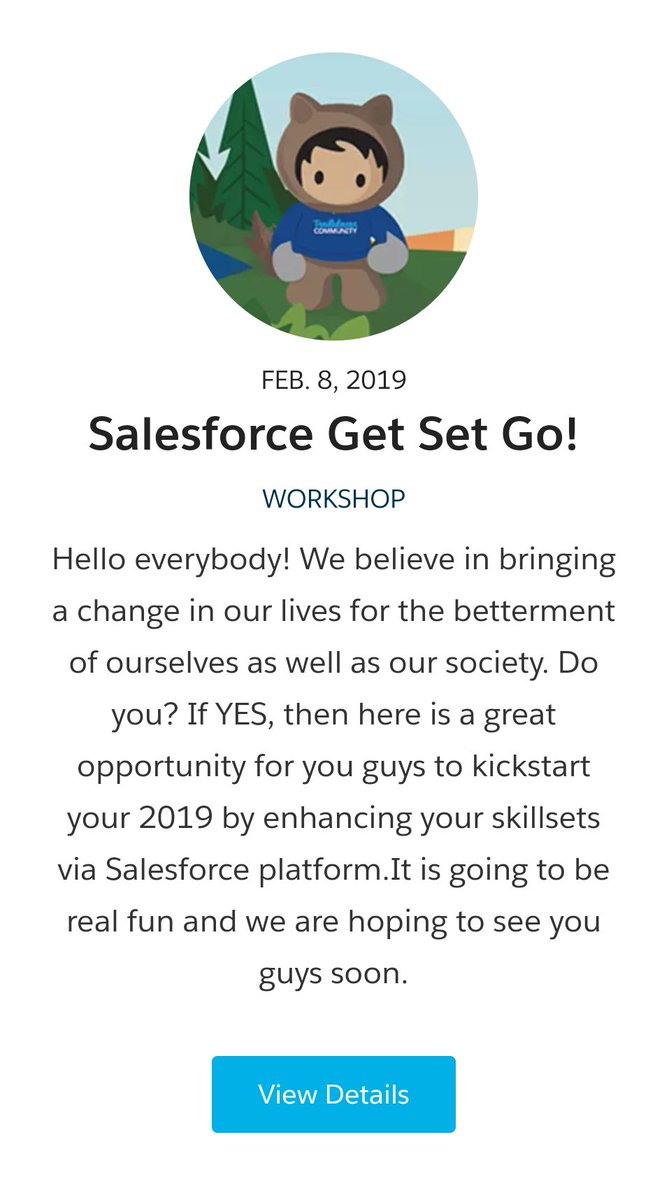 iKishorebt's tweet photo. #BENGALURU has kicked off with two massive event for 2019 
1) #lwc #CodeGoals 😎 @sfdgblr
2) #salesforceWorkshop By the students and for the students 😎 @aitstudentgroup https://t.co/RpWlFX82Hn