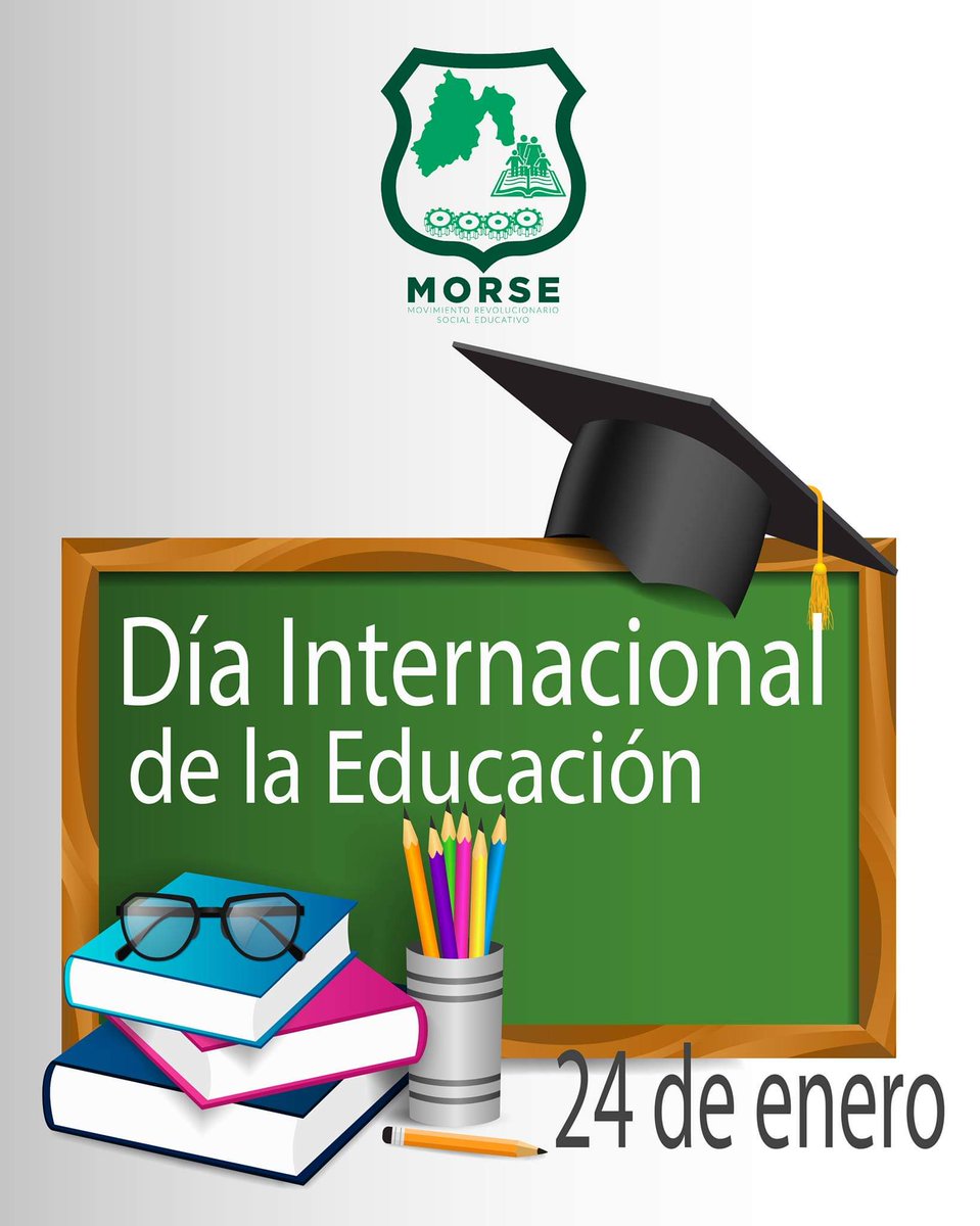 morseedomex's tweet photo. Hoy se conmemora por primera ocasión el Día Internacional de la Educación. MORSE celebra a todos nuestros educadores, personal administrativo y aquellos que trabajan día con día por la formación de los hombres y mujeres del mañana. https://t.co/DxzogpZlQ1