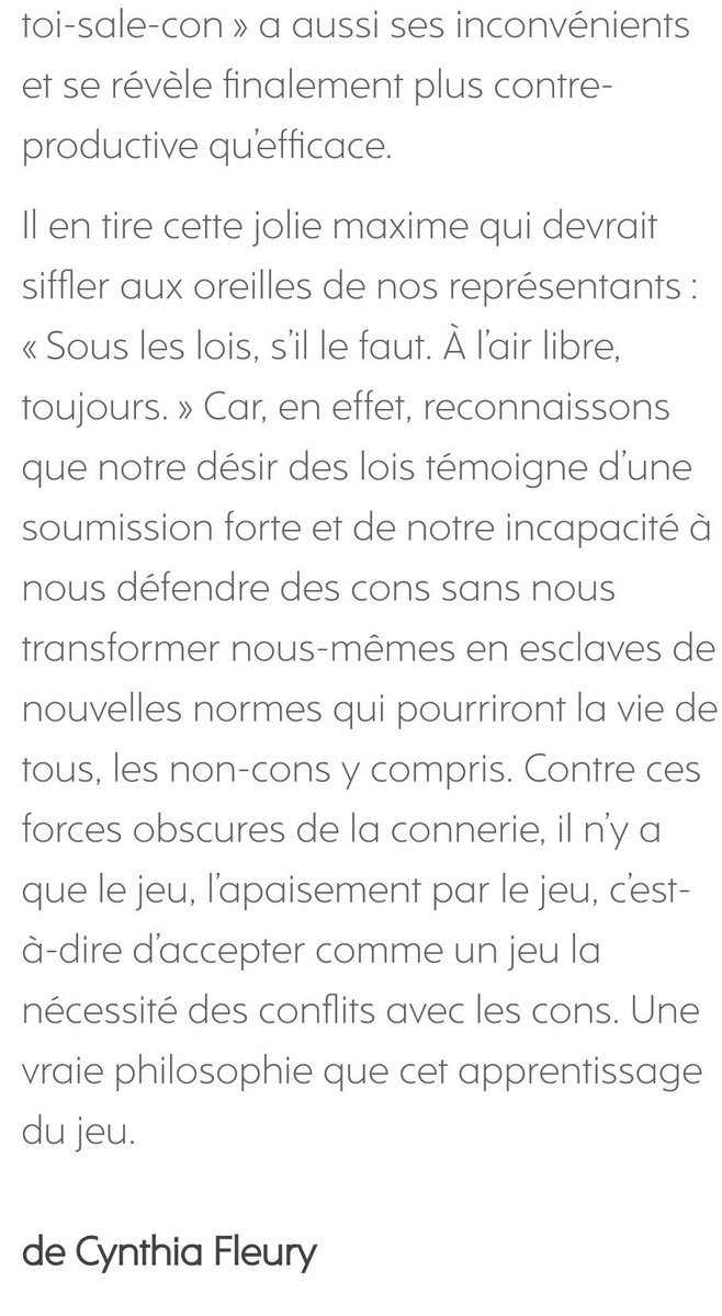 BdGEORGES's tweet photo. "La chronique philo. De la connerie" par @CynthiaFleury
"Ce serait, selon certains, la seule vraie universalité : notre connerie, la connerie des uns et des autres, la chose la plus partagée en ce bas monde ..."
➡️ https://t.co/ftTlczxyQZ via @humanite_fr https://t.co/acxUcjvHVJ