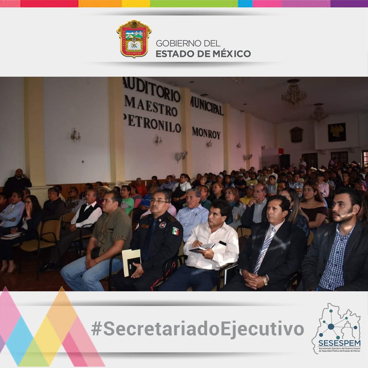 SecretariadoGEM's tweet photo. #SESESPEMInforma
El Secretario Ejecutivo Juan Ignacio Rodarte Cordero asistió a la instalación y I Sesión Ordinaria del Consejo Municipal de SP de @Ayto_Tenancingo, presidida por el Lic. Gabriel Gallegos García Presidente Municipal Constitucional. https://t.co/iIGyUQJz2u