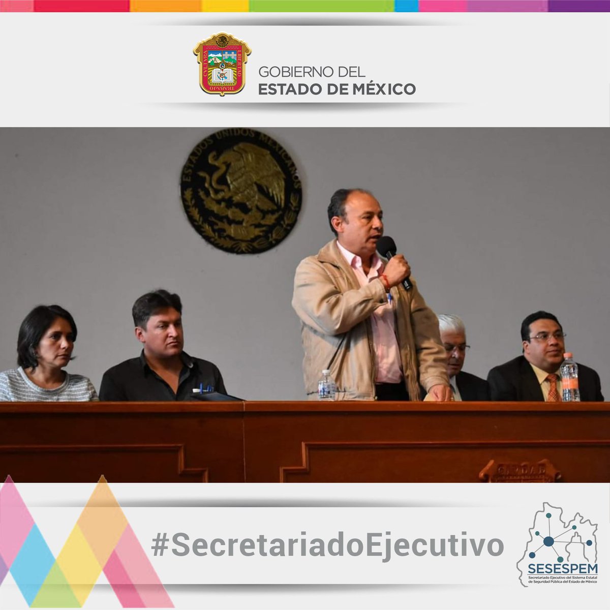 SecretariadoGEM's tweet photo. #SESESPEMInforma
El Secretario Ejecutivo Juan Ignacio Rodarte Cordero asistió a la instalación y I Sesión Ordinaria del Consejo Municipal de SP de @Ayto_Tenancingo, presidida por el Lic. Gabriel Gallegos García Presidente Municipal Constitucional. https://t.co/iIGyUQJz2u