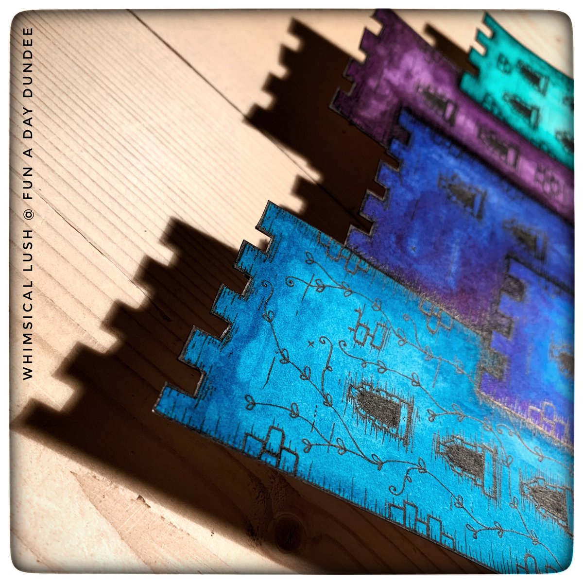 WhimSicALLusH's tweet image. Inking those January blues away with my @FADDundee project. 💙It was time for those cold colours... &amp;amp; it’s been a while since a castle popped up in my wee inky world. Really loving playing with colours &amp;amp; always loving a bit of 3D! #funadaydundee2019 #dundee #funaday #illustration
