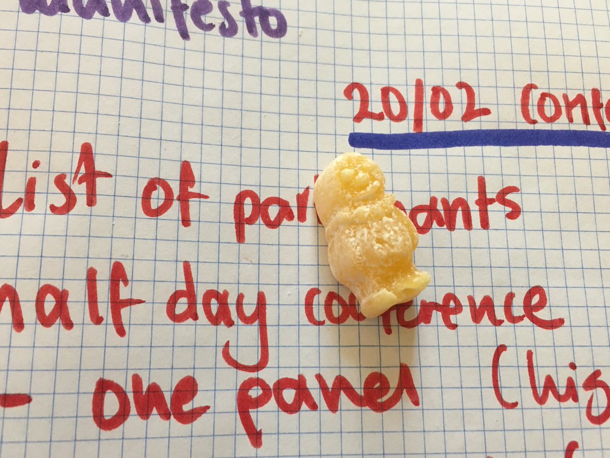 dinantziora's tweet image. Last Jelly Baby wrapped in social innovation words &amp;amp; agendas. Supplies are over - send parcels #socialinnovation #SIdeclaration #innov4dev #jellybabies