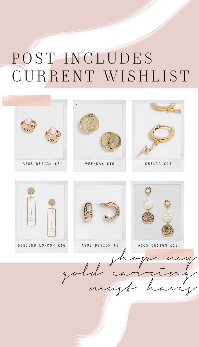 GOLD STATEMENT EARRINGS: buff.ly/2QPAyvH #jewellery #bridalblog #fblogger