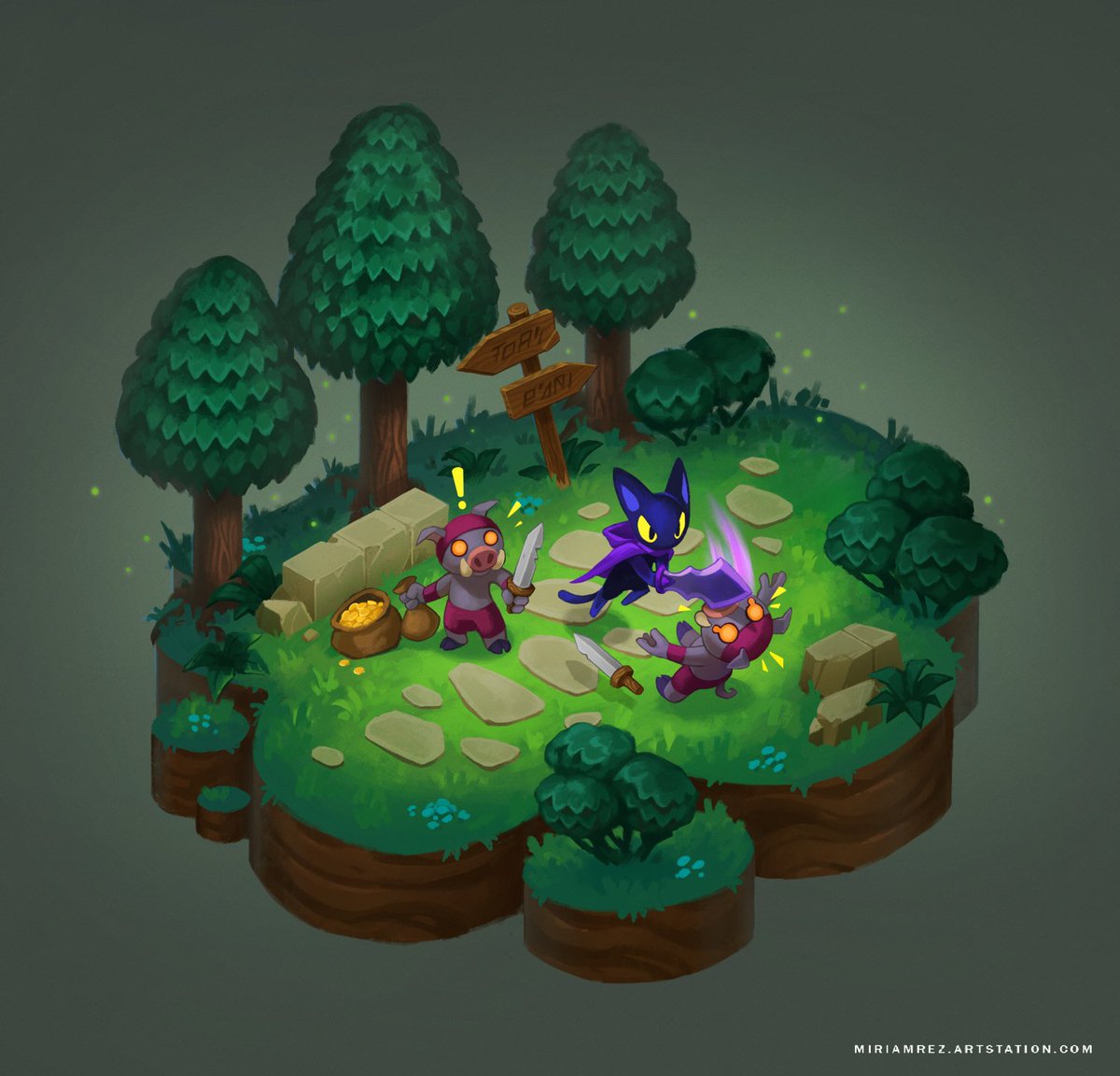 Dealing with bandits. Just trying to simulate a videogame scene for fun