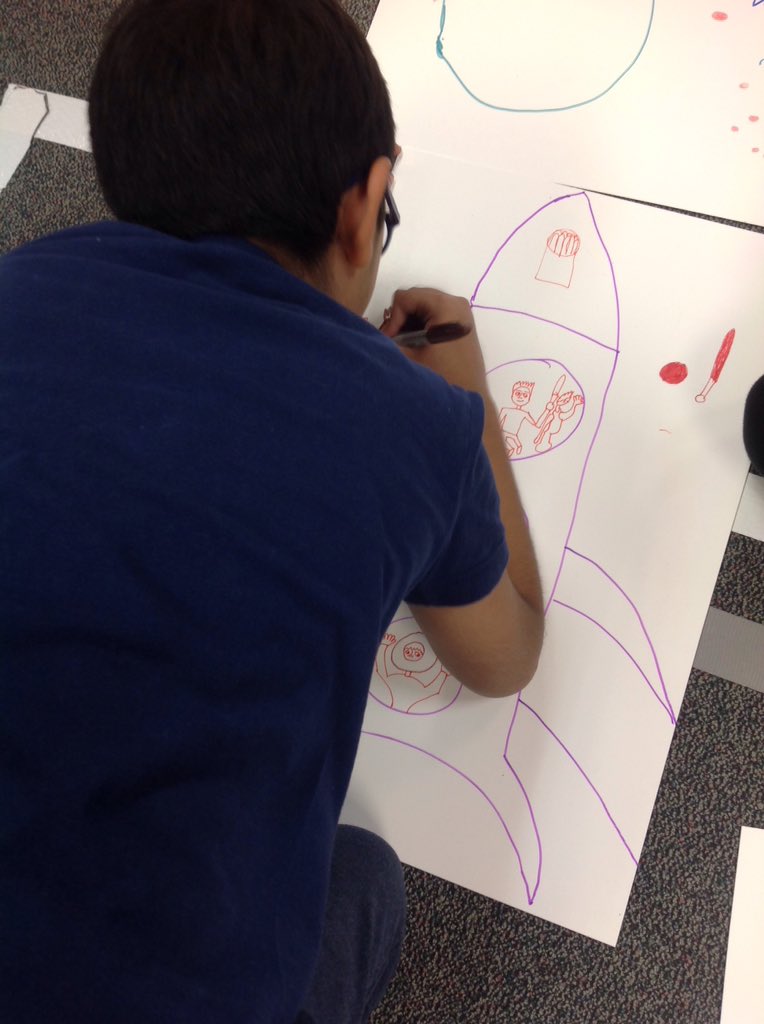 artsteamteacher's tweet photo. I hope @SpaceX can confirm what my @CME_Tigers already know about life on Mars. #cmeoutclass @FBISDSTEM https://t.co/xomxfyqfF8