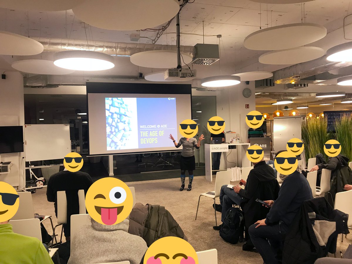 kj187's tweet photo. Thanks to all speakers, orga people and our host @aoepeople for an awesome DevOps meetup in Wiesbaden. #TheAgeofDevOps #DatenschutzValidesFoto https://t.co/Rr3nKjISwk