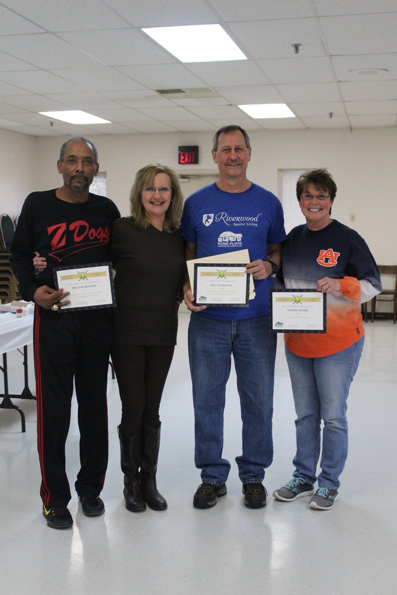 RF_ParksandRec's tweet photo. What a great way to end our Active Adult Softball season! A big thank you to everyone who helps make this a success! Season will start again on March 21st. For more information contact Tammy Bryant at bryantt@floydcountyga.org! #rfprd #romega #softball #activeadults https://t.co/A9foKKRLC8