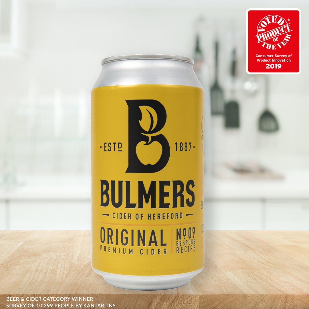 Celebrations all round for @bulmerscider! They've just been voted a #ProductOfTheYear 2019 #winner