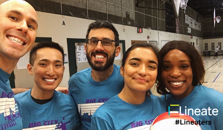 wearelineate's tweet photo. What better way to bond with colleagues than getting out and staying fit? Well done #TeamLineaters! Great game at the @BigCityVB Corporate League! #stayfit #lineate #bigcityvb #corporateleague #volleyball https://t.co/O39PgM8dAL