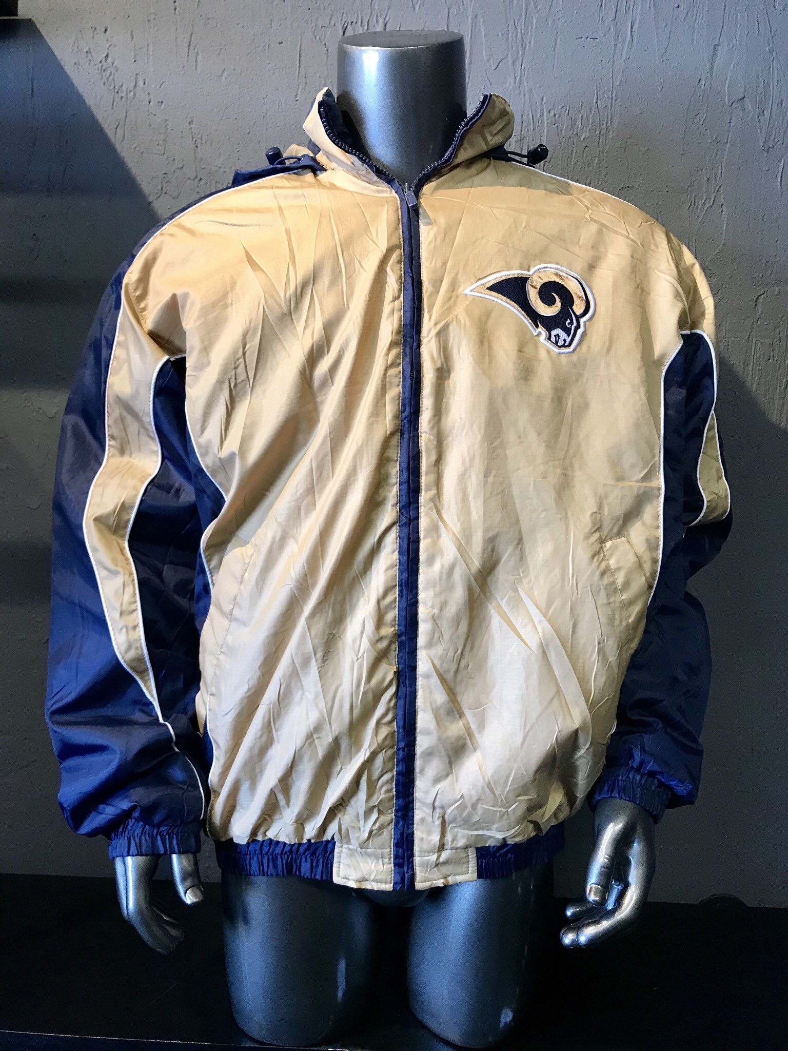 Vintage NFL G-III Apparel St. Louis RAMS Zippered Jacket Size 