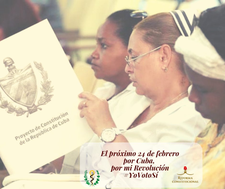 LogrosSaludCuba's tweet photo. MINSAPCuba: "Democracia implica la defensa de los derechos de los ciudadanos, entre ellos, el derecho a la independencia, el derecho a la libertad, el derecho a la dignidad nacional, el derecho al honor"
El próximo #24Feb #NosotrosVotamosSí por #Cuba, po… https://t.co/8PZG9HBkno