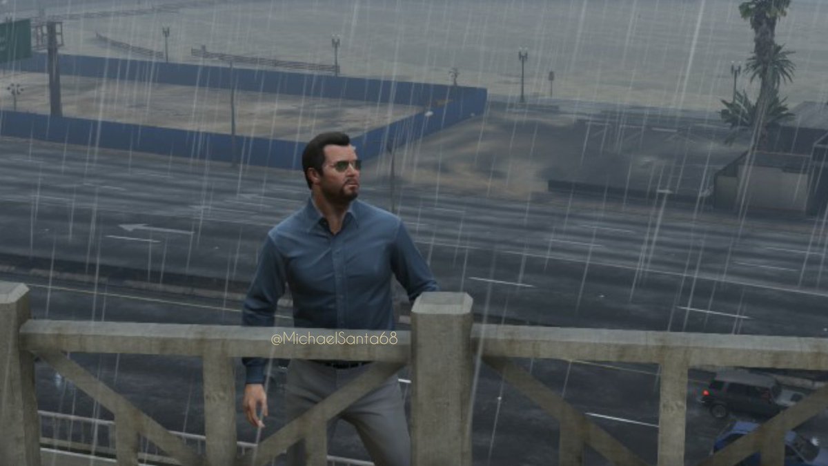 MichaelSanta68's tweet photo. "Here comes the rain again.. Raining in my head like a tragedy.." 🌧️

#WaveformGaming #RockstarGames #GTAV #GrandTheftAutoV #GrandTheftAuto #Snapmatic #MichaelDeSanta #Eurythmics #RainyDay #Blue #DelPerro https://t.co/9S1Gns2FmZ