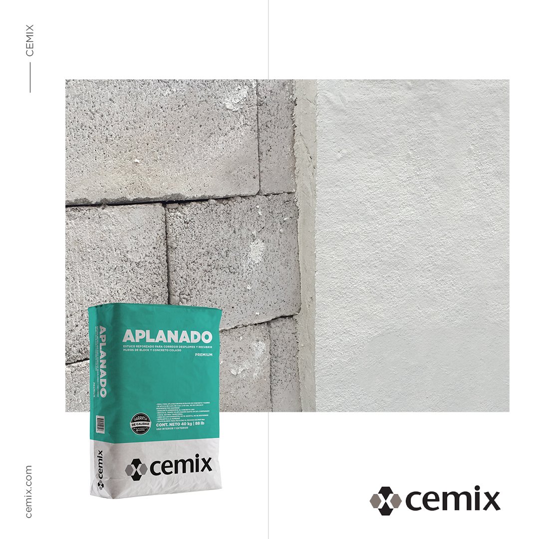CemixOficial's tweet photo. Cemix Aplanado es el aliado que necesitas para tu proyecto.
Corrige, aplana y afina desplomes de hasta 4 cm. ¡Todo en un sólo paso!
Obtén una muestra en https://t.co/JvTFZlbK6p
#Cemix #Aplanado #Muros #Construccion #Innovacion https://t.co/6G2pyHavl9