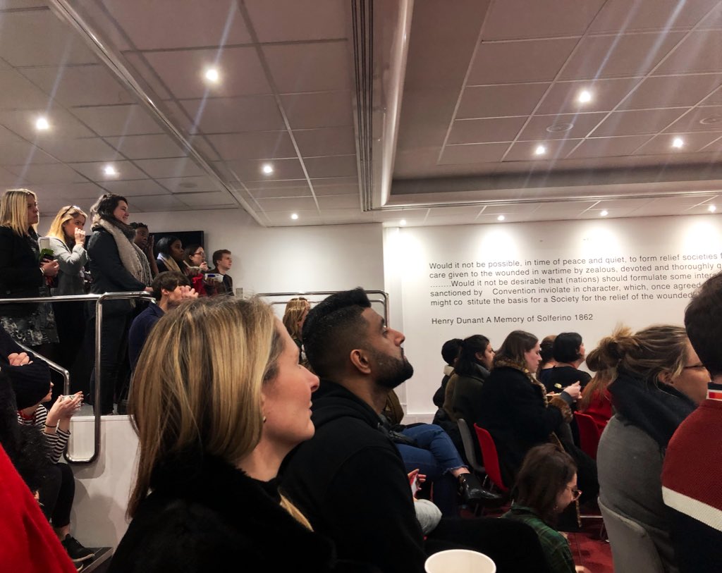 CuriousRalph's tweet photo. Wow. They’re struggling even to find standing room at the launch of the #genderequalitynetwork @BritishRedCross - such a fantastic initiative. Huge kudos to all involved 👏🏼what an atmosphere. #bethechange #powerofkindness https://t.co/ICLw9h9pGR
