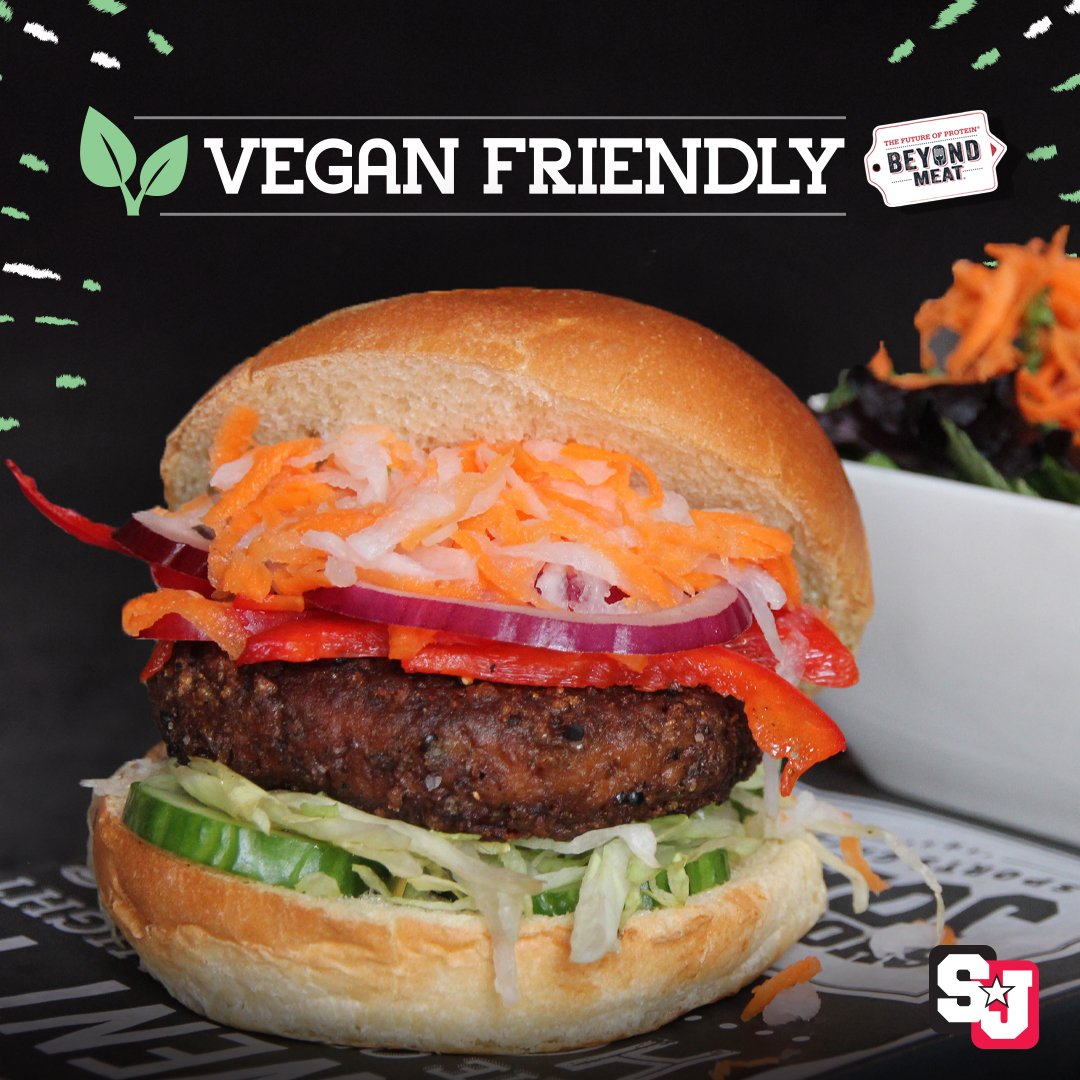 All burger. No beef. 🍔😍

The #BeyondBurger from @BeyondMeat is now featured on all Shoeless Joe’s menus. This is the first #plantbased burger that looks, cooks, and satisfies like beef... but it's made from plants!

#GoShoeless #ShoelessJoes  #FutureOfProtein