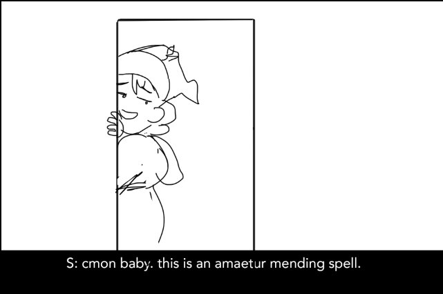 i don't have much for wizard babysitter yet but i've figured out that Silva sees babies as Tiny Incompetent Adults and i love her. here are a few boards for a mini episode i'm working on