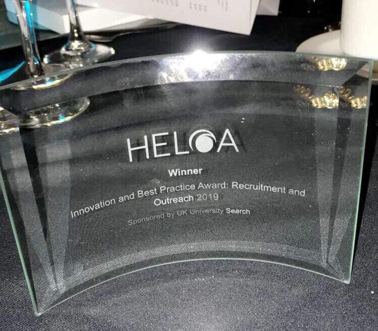 SHUOutreach's tweet photo. We won!!! Thank you to everyone who voted in the best practise and innovation awards. #wearehallam #weareSHUBIZ @HELOA_UK https://t.co/4dLnTfYWPb