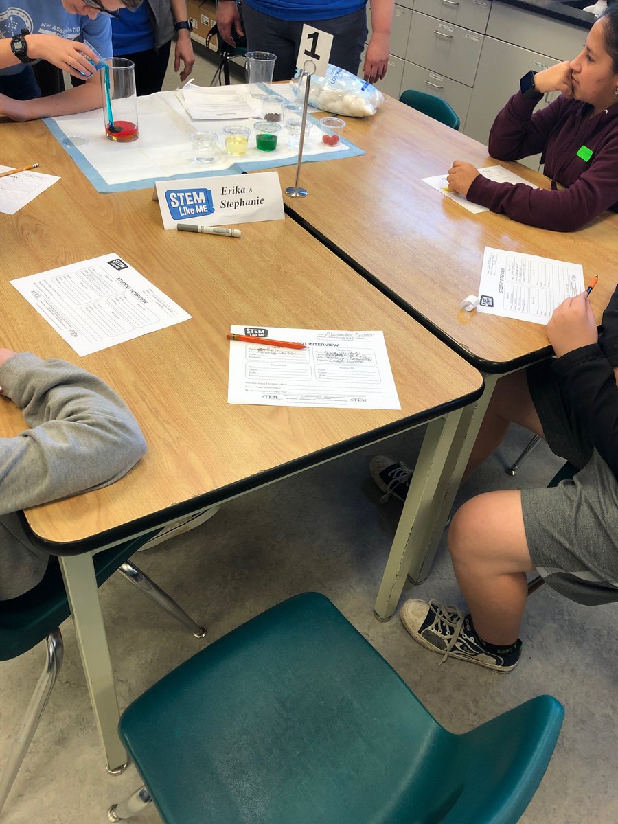 InnovationRsd's tweet photo. Washington STEM foundation STEM Like Me local network of volunteers cam into Mr. Hoke's science classes at Chief Jo to work w/ our kids today! Awesome! #STEM #STEMlikeme #handsonlearning https://t.co/ujg03al9b0