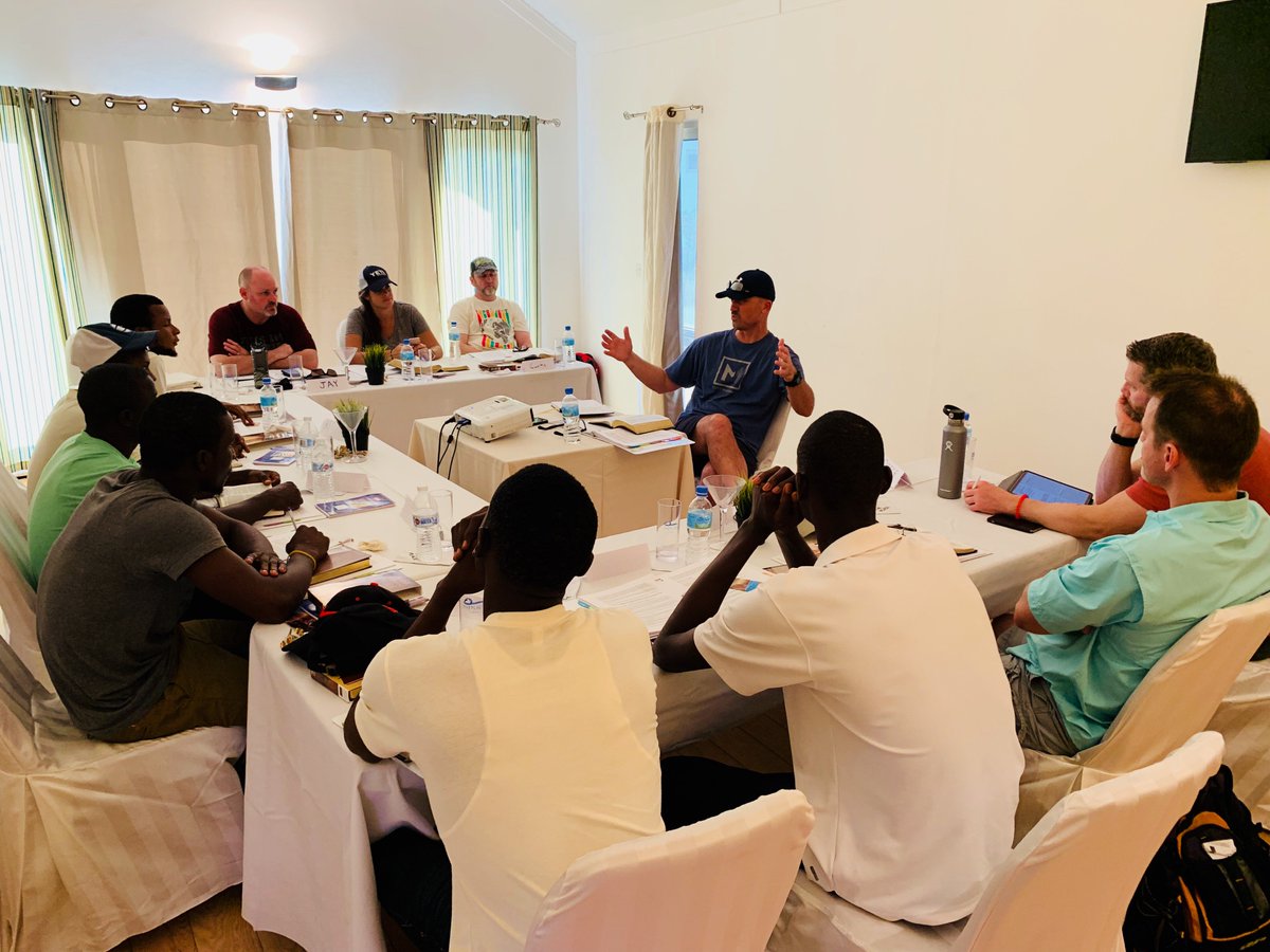 25Projectorg's tweet photo. Leader Training is in full swing in Sierra Leone! So grateful for these Godly men to give of their time &amp; gifts to help challenge our SL leaders! 

As iron sharpens iron, so one person sharpens another. Proverbs 27:17
#25projectorg  #SierraLeone  #Changetheworld #Makeadifference https://t.co/2OUZCxPUTG