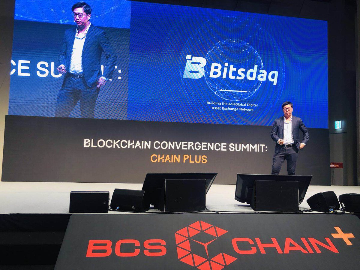 BitsdaqExchange's tweet photo. Bitsdaq attends the Blockchain Convergence Summit #ChainPlus in #SouthKorea and @rickyng_work247, Bitsdaq's Chairman and CEO, takes part in a pitch talk to introduce our digital asset exchange.
#Blockchain #cryptocurrency #exchange https://t.co/6g0WZnsddv
