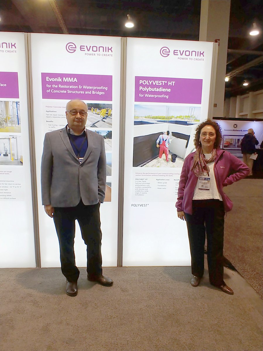 EvonikN_America's tweet photo. There’s still time to stop by our booth at #WorldofConcrete! Evonik products like #Protectosil®, #Ancamine®, and #Ancamide® help improve and protect buildings across the world. Check us out at Booth #S12816! Learn more: https://t.co/rsEnEqYzEY #WOC2019 #construction https://t.co/eGlv0dG4D2