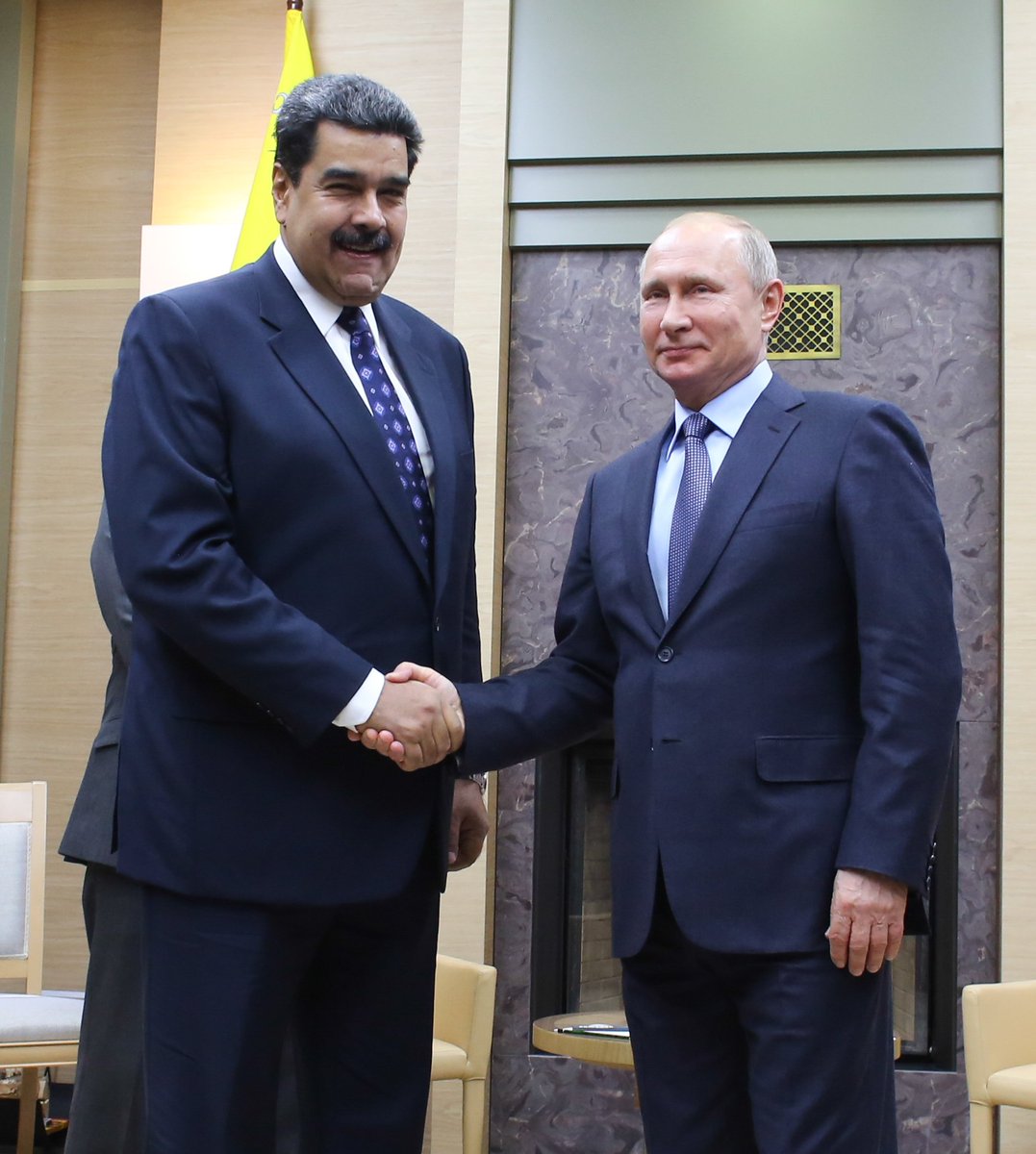 PresidencialVen's tweet photo. #Cooperación Presidente ruso expresó su apoyo al legitimo gobierno que preside su colega @NicolasMaduro https://t.co/LOHkqr14gj https://t.co/UfD5R9KpRA