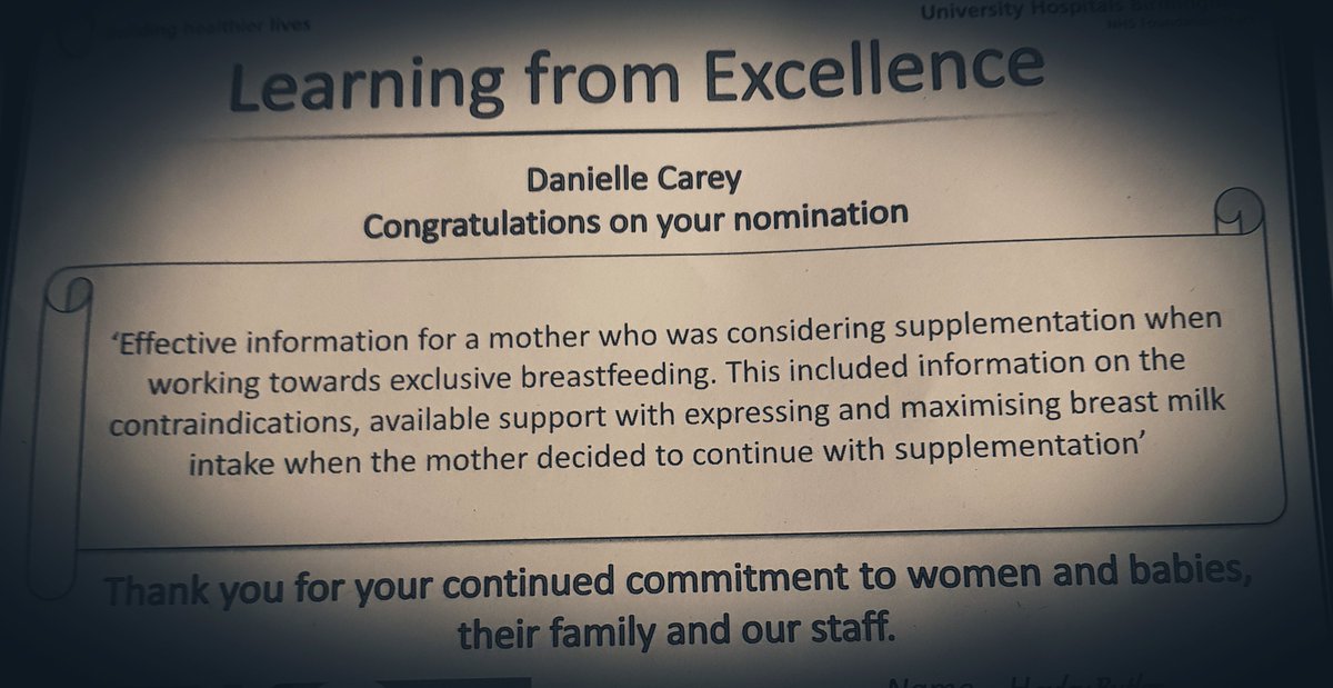 danimoo80's tweet photo. Was lovely to receive an #IR2 for #LfE today from a colleague nomination ❤ #learningforexcellence #revalidation
#babyfriendlyinitiative #UNICEF https://t.co/qyKxKAJhlu