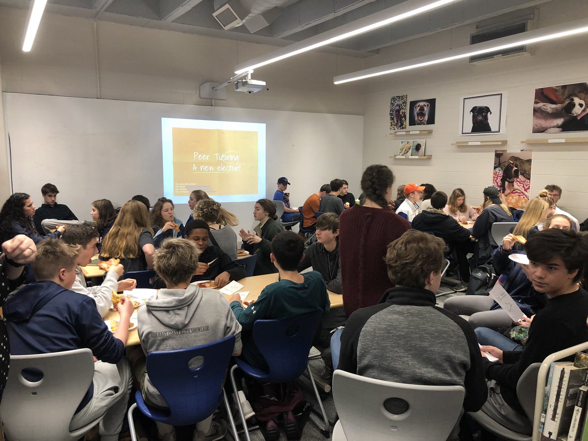 Today in peer tutoring, we hit the road to visit our neighbors to the west. Excited to see <a href="/WAHS_Crozet/">WesternAlbemarleHS</a> ‘s program launch! @mtechman @PawlaMarie and <a href="/apoindex/">Mrs. Poindexter</a> have an awesome vision. Thanks to <a href="/ahspeertutors/">ahspeertutors</a> Alyssa, Abey &amp; Manish for sharing your experiences!