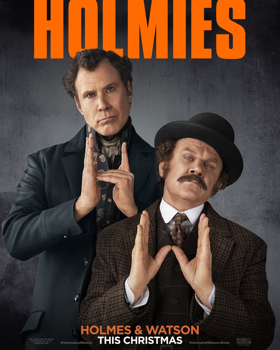 FTCinemasCP's tweet photo. Will Ferrell and John C. Reilly together again! #HolmesAndWatson starts tomorrow and plays all week at 10:00am, 4:50 and 9:05pm. And come in this weekend for this free mini movie poster, while supplies last! https://t.co/fVR09DoL4L