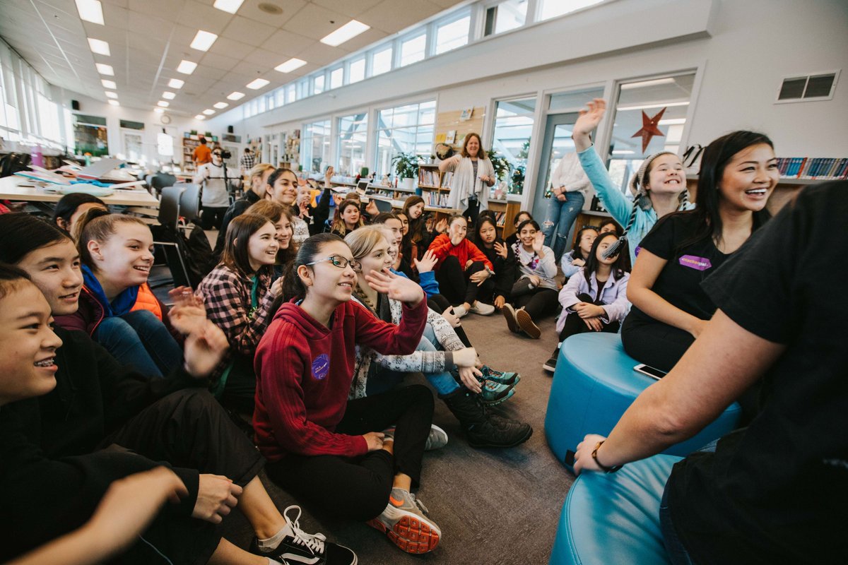 thehackergals's tweet photo. "One of the most rewarding parts of our hackathon program is the chance to connect thousands of girls across the country. It is incredible to see the girls' faces light up as they share their coding journeys and offer encouragement to one another." - Kumiko, Program Manager. π https://t.co/EWoakWQEcx
