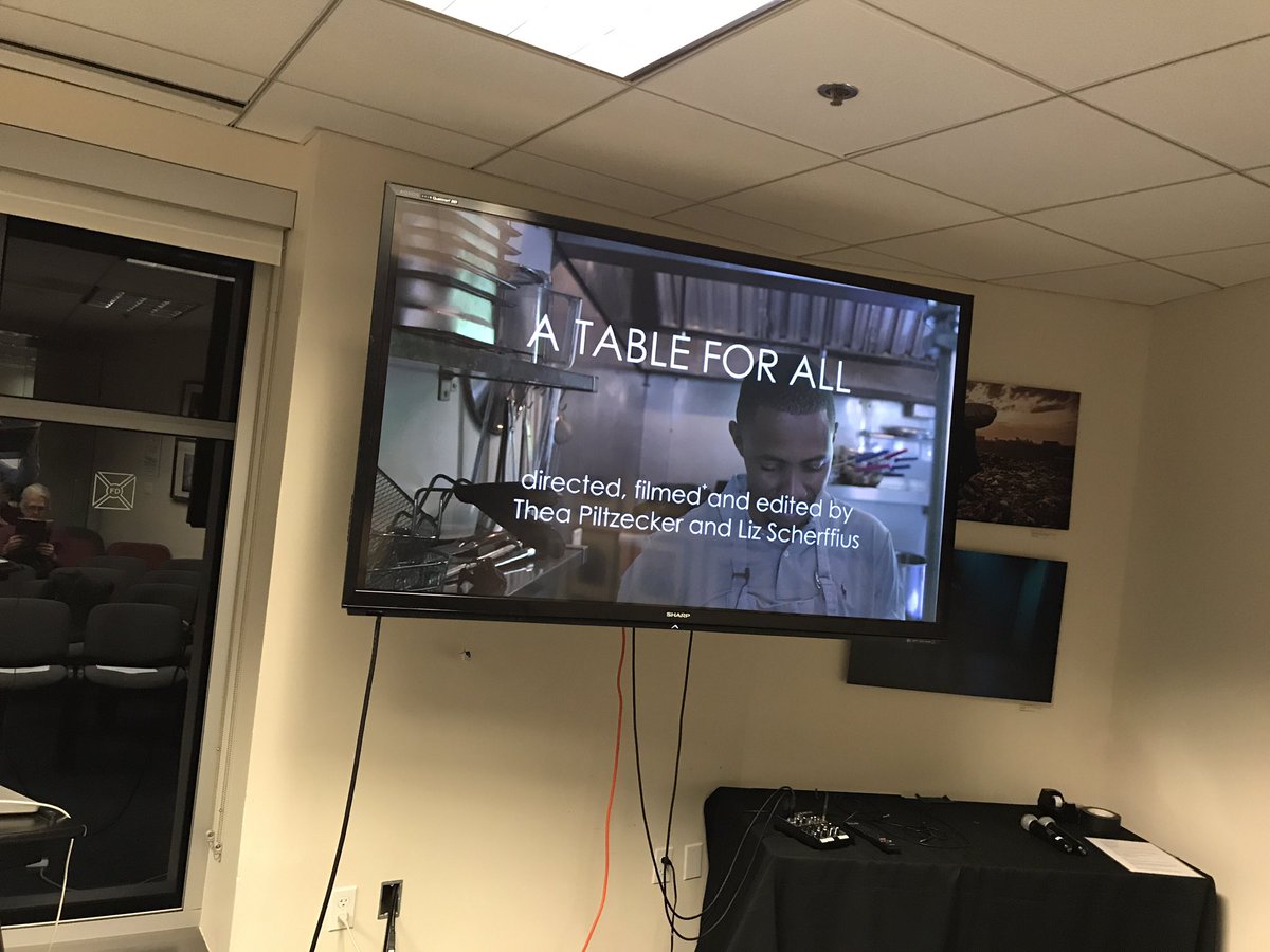 pulitzercenter's tweet photo. Weโre excited to welcome @theapiltzecker and @lizscherffius tonight for a screening of their documentary, #ATableForAll. Follow along with the Q&A on Twitter! https://t.co/302toWzl5F