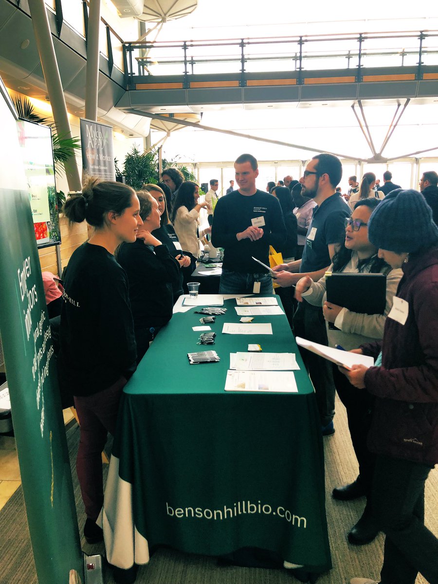 BensonHillInc's tweet photo. Come stop by and meet the talent ambassadors of #bhb during #BioBash2019 to learn about our core values and 20 jobs available! Innovators empowering innovators! https://t.co/e02HrbMwEo