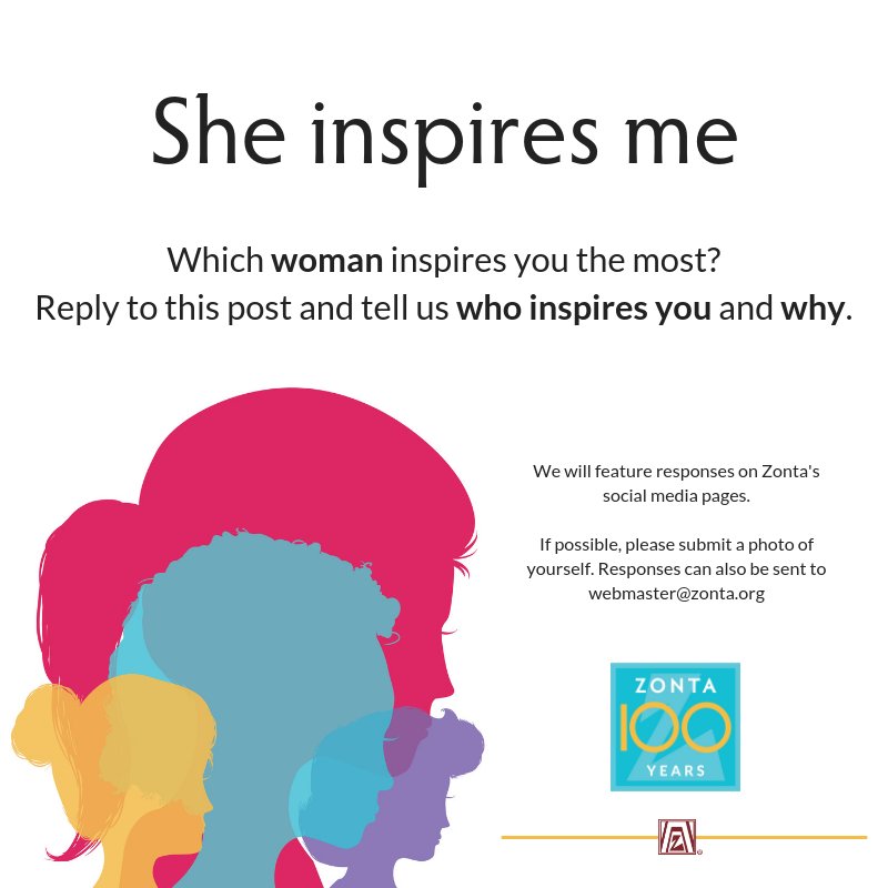 We have received some wonderful stories of women inspiring each other. 
Have you shared who inspires you?